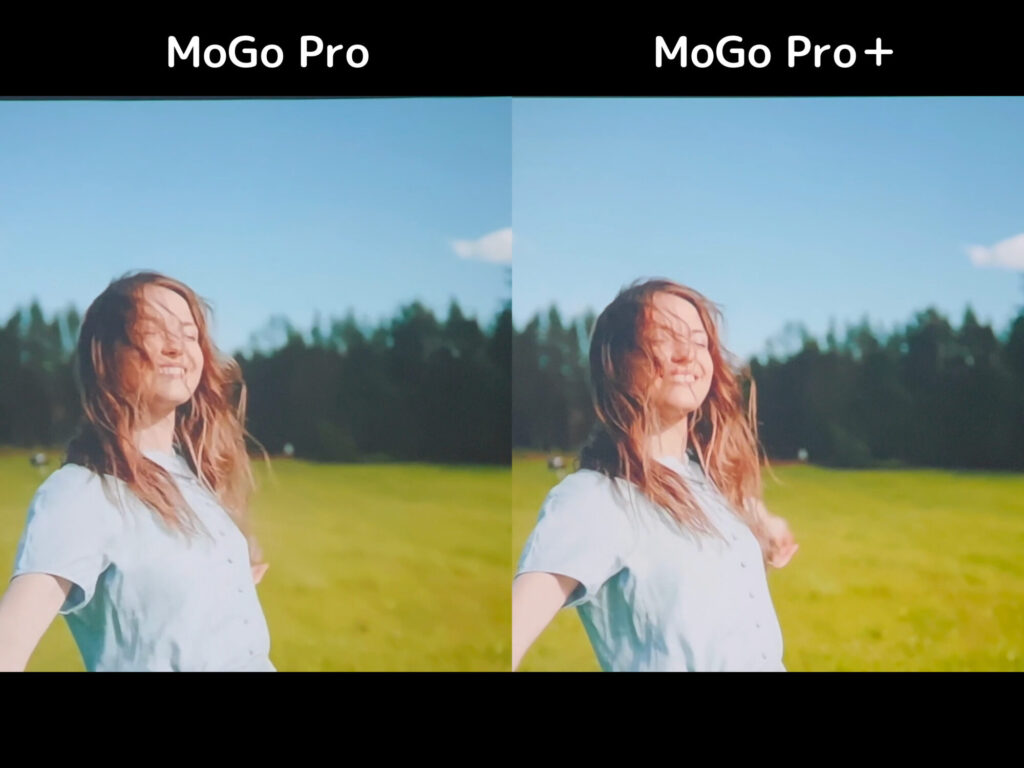 MoGo ProとMoGo Pro+の映像比較