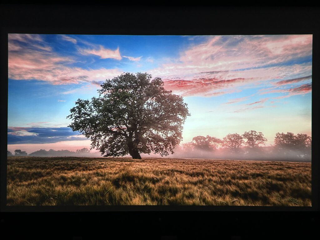Freedo 100インチの映像
