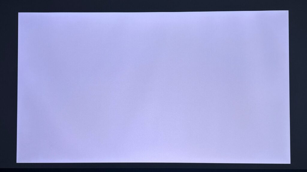 HORIZON S Proで白画面を投影