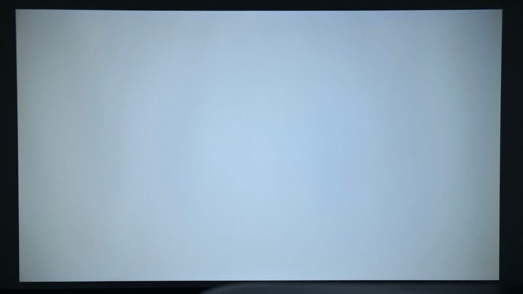 X9で投影した白画面