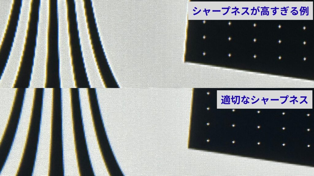 Sharpness & Overscan