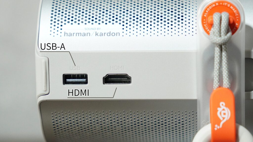 USB-AとHDMI端子