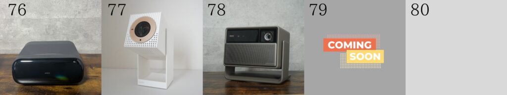 レビューしたプロジェクター76-80