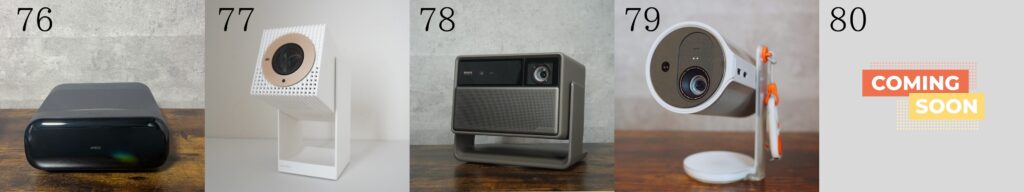 レビューしたプロジェクター75-80