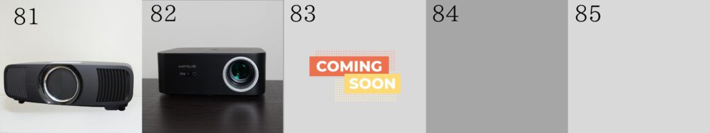 レビューしたプロジェクター80-85