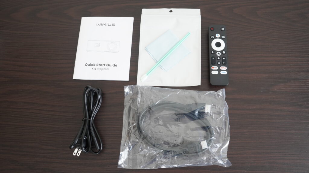 WiMiUS K13の付属品