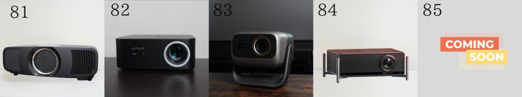 レビューしたプロジェクター80-85