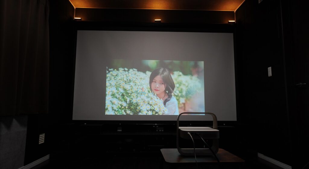 ライト全灯75インチ