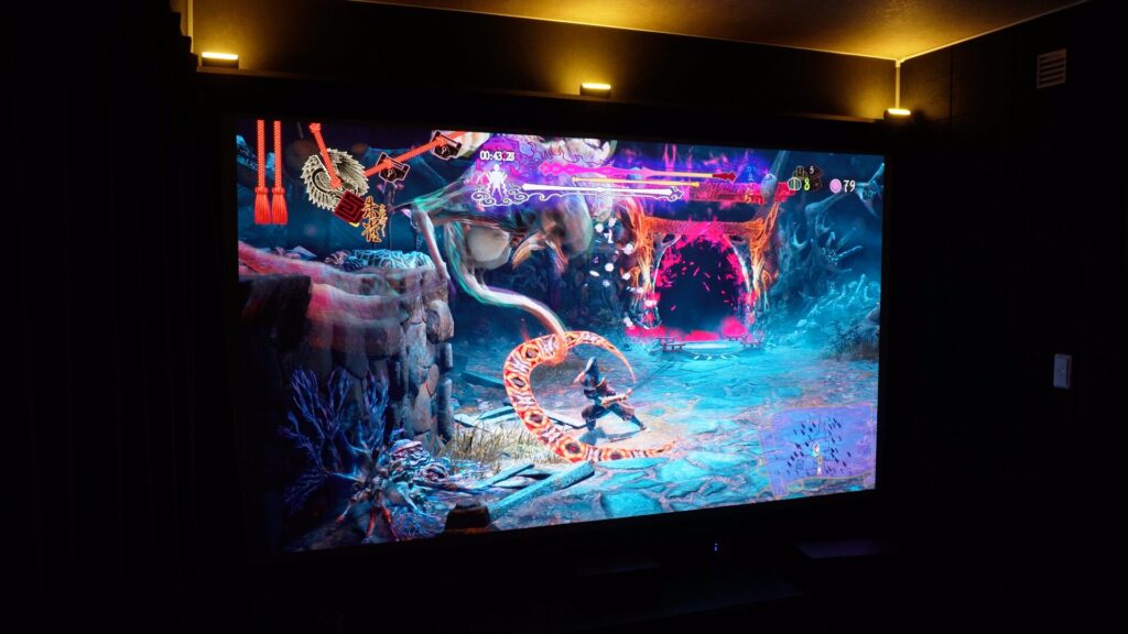 120インチでゲーム