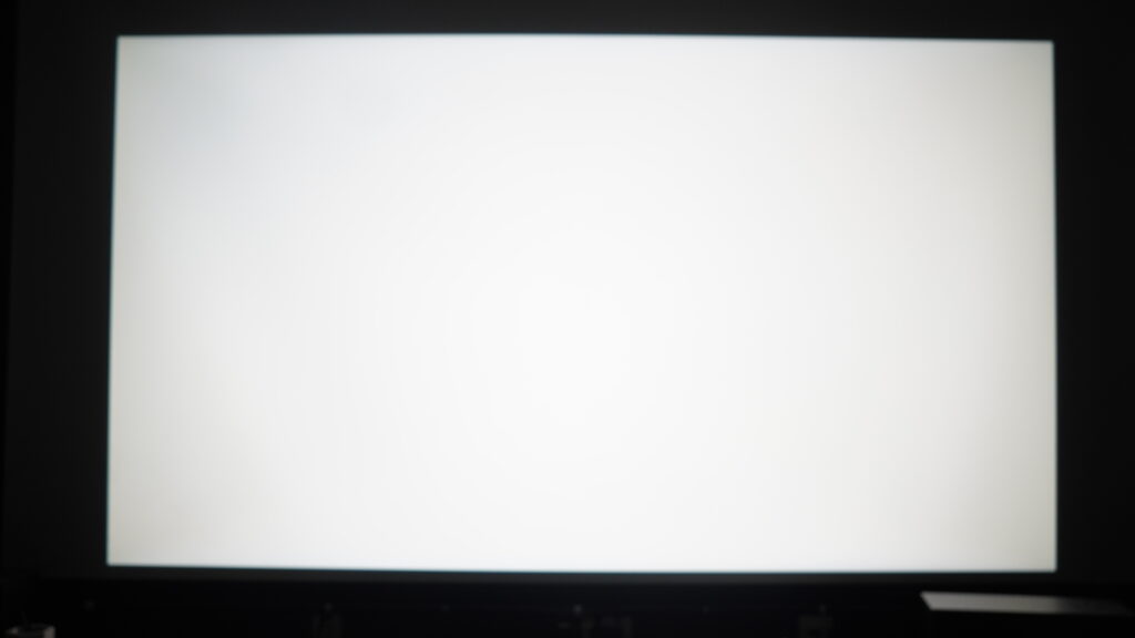 白画面を投影