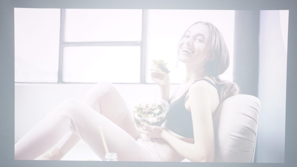 明るい部屋の映像